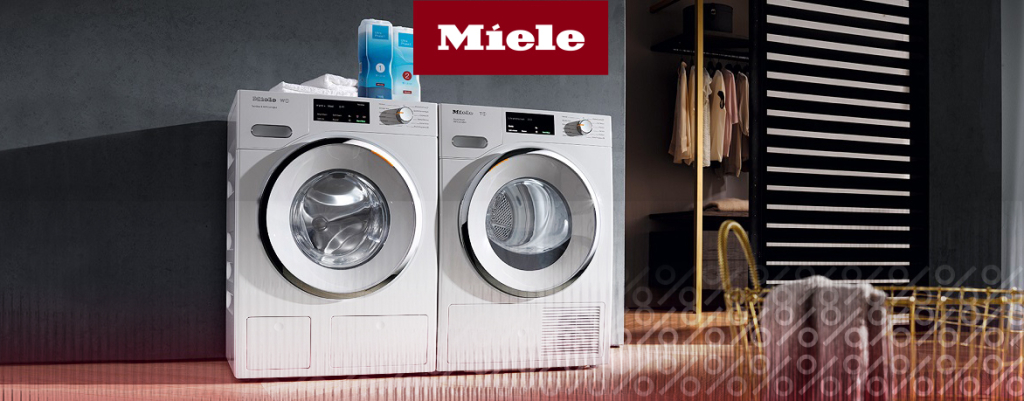 Скидка 10% на комплект из стиральной и сушильной машины Miele