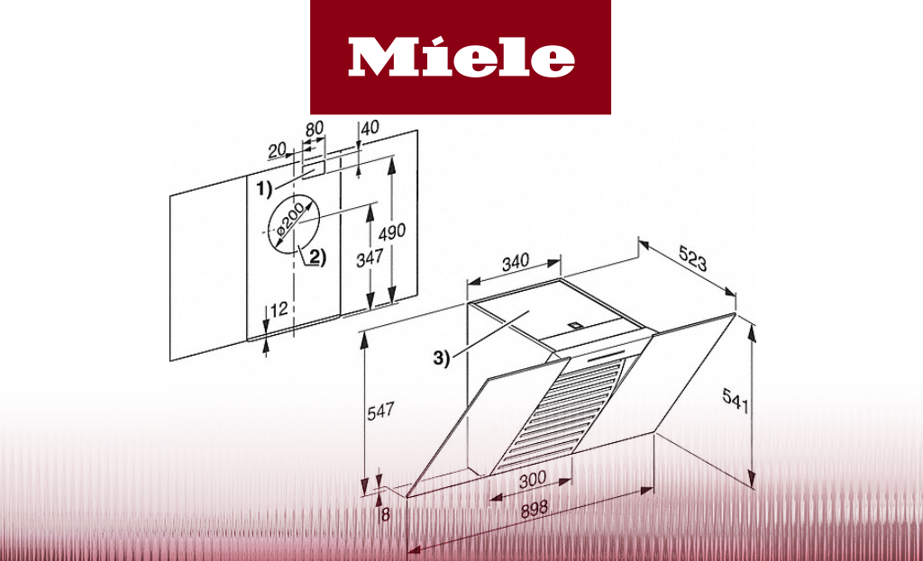 Обзор на вытяжку Miele DA 6096 W OBSW