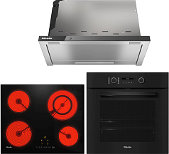 Комплект Miele H 2861 BP OBSW, KM 6520 FL, DAS 4630 OBSW