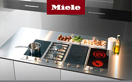 Индукционные модульные варочные панели Miele CS7612FL, CS7641 FL и CS7611 FL